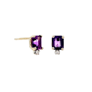 Vontage amethyst studs