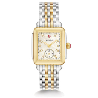 MICHELE 2-TONE DECO MID-SIZE WATCH