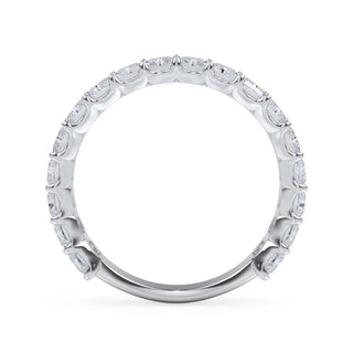 Radiant Cut U Scallop 3/4 Eternity Ring