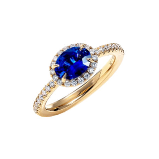 East-West sapphire ring