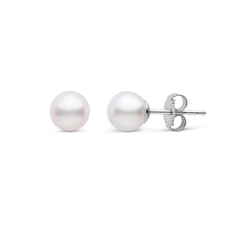 14KW 6MM PEARL STUDS