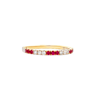 Narrow ruby band