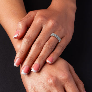 Radiant Cut Bezel Set Eternity Ring
