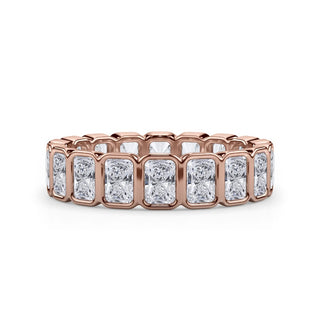 Radiant Cut Bezel Set Eternity Ring