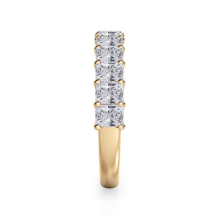 Radiant Cut Gallery 1/2 Eternity Ring