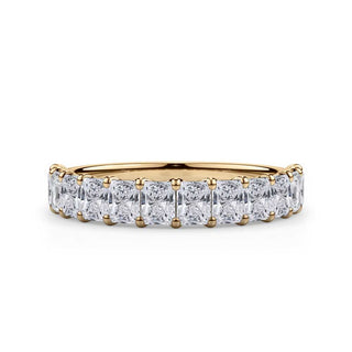 Radiant Cut Gallery 1/2 Eternity Ring