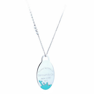 Tiffany blue tag pendant