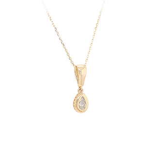 CHAMPAGNE PEAR DIAMOND PENDANT