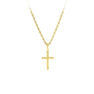 14k small cross with heart