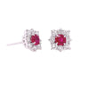 18KW GOLD 0.87CT RUBY & .88CT