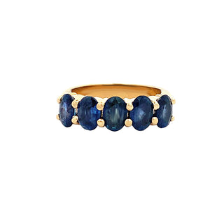 Vintage 5-sapphire ring