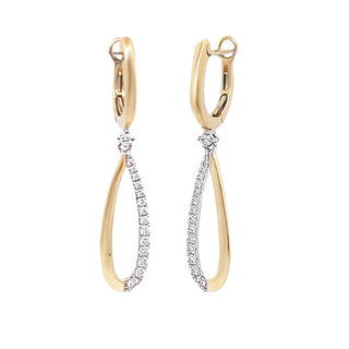 Diamond drop earrings