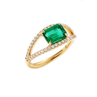 Emerald split ring