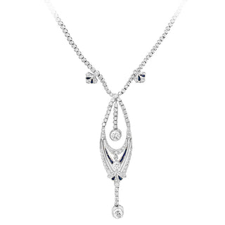 18KW VINTAGE DIAMOND NECKLACE