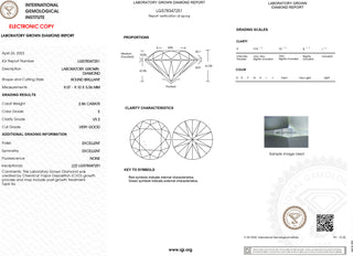 LOOSE LAB-GROWN DIAMOND: 2.86C