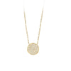 14KY SMALL ROUND PAVE NECKLACE