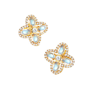 Moonstone stud earrings