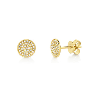 14KY SMALL ROUND PAVE STUDS