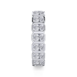 Radiant Cut Bezel Set Eternity Ring