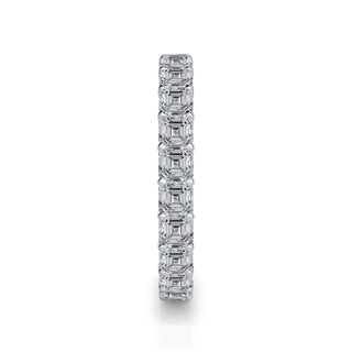 Asscher Cut Gallery Eternity Ring
