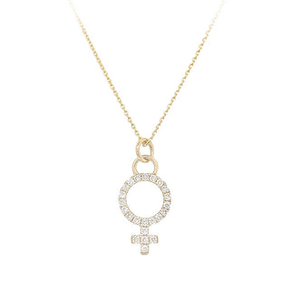 DIAMOND GENDER SYMBOL PENDANT