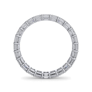 Asscher Cut Gallery Eternity Ring