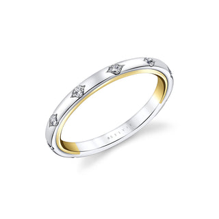 2-TONE DOTTED DIAMOND BAND