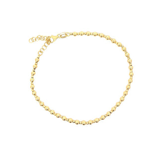 Gold bead bracelet