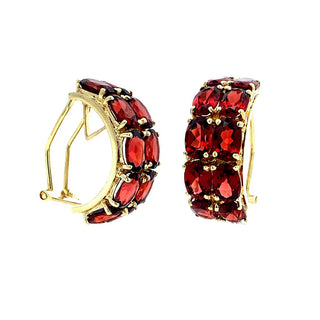 Vintage garnet clips