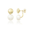 BALL STUDS WITH PEARL JACKET