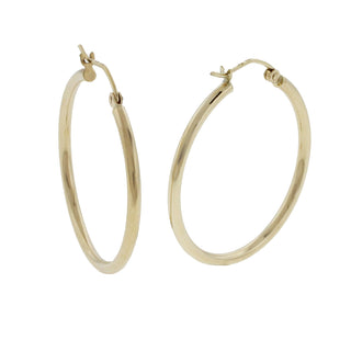 1.5" gold hoops
