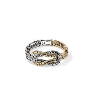 Dual tone Love Knot Ring