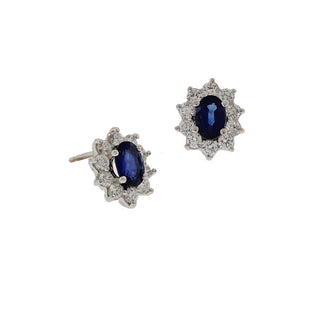 18KW GOLD STUD EARRINGS 1.28CT